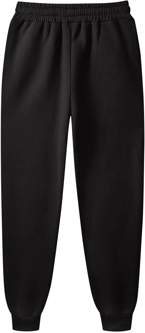 Baggy Sweatpants for Men Plus Size Drawstring Waist Fleece Lined Athletic Pants Workout Gym Joggers with Pockets