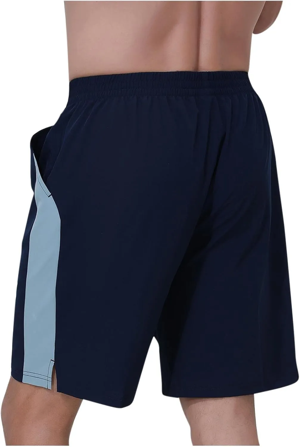 Binmer Men's Athletic Running Shorts Quick Dry Gym Workout Short Pants Casual Drawstring Elastic Waist Shorts for Running