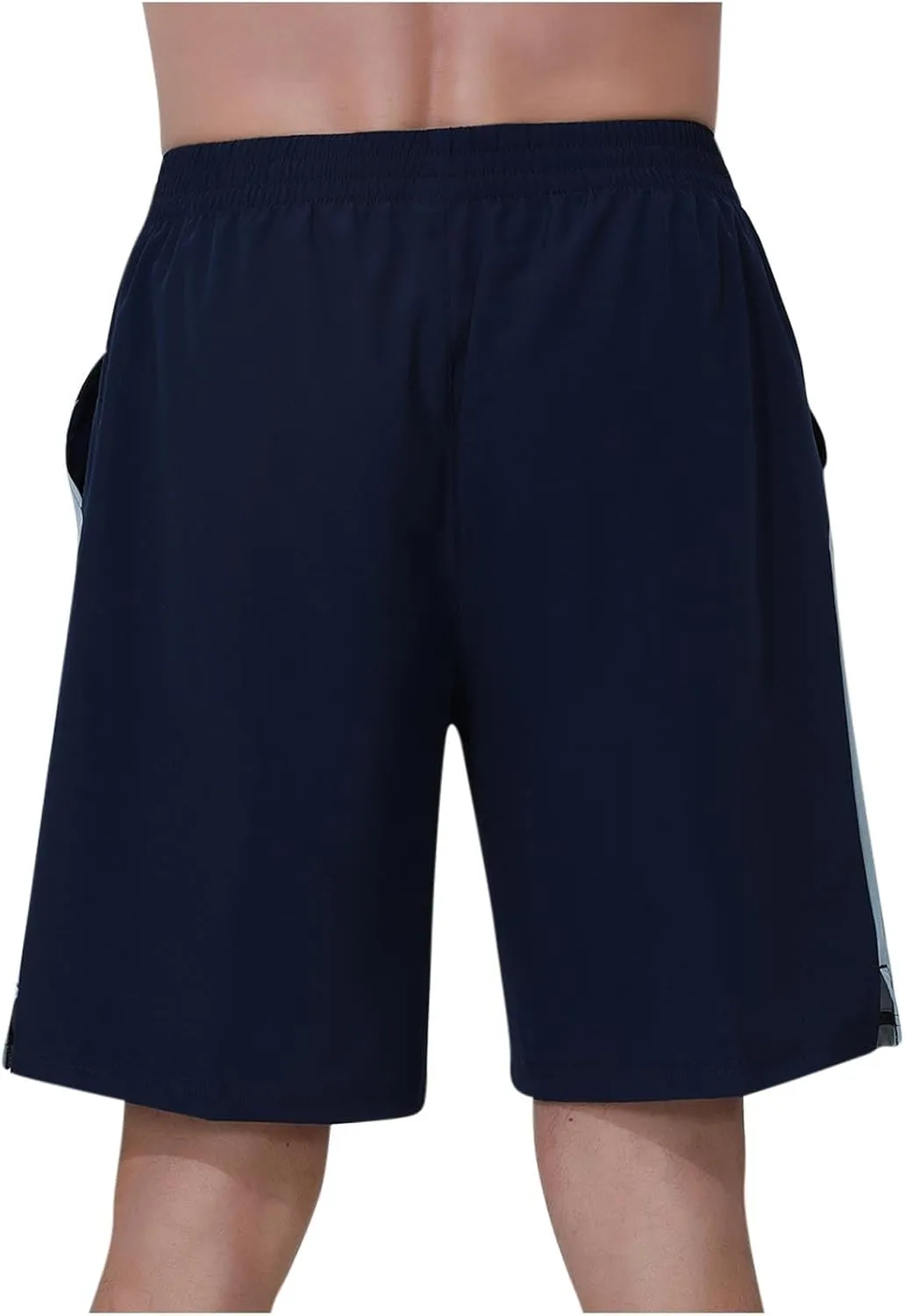 Binmer Men's Athletic Running Shorts Quick Dry Gym Workout Short Pants Casual Drawstring Elastic Waist Shorts for Running