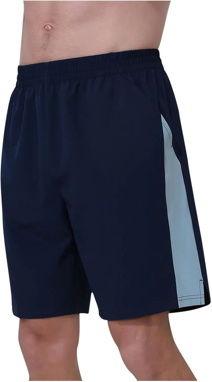 Binmer Men's Athletic Running Shorts Quick Dry Gym Workout Short Pants Casual Drawstring Elastic Waist Shorts for Running