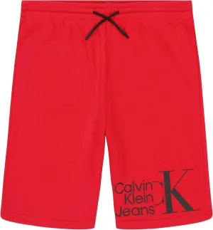 Calvin Klein Boys' Pull-on Fleece Jogger Shorts, Drawstring Closure