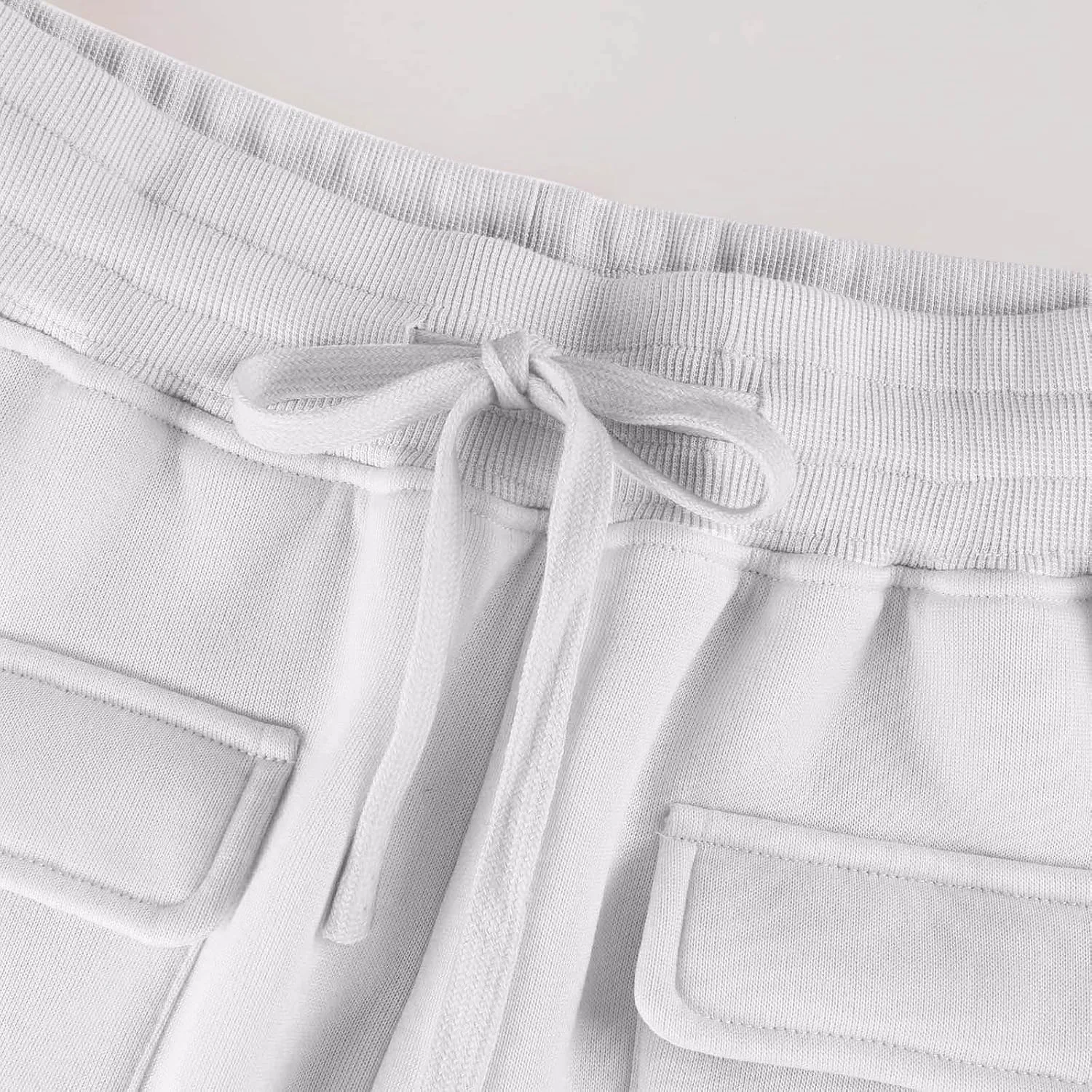 Cargo Sweatpants for Women Fleece Baggy Wide Leg Sweatpants Low Rise Lounge Pants with Pockets Cargo Joggers