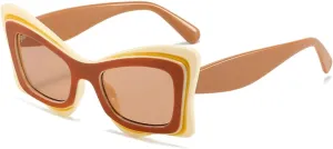 Cat Eye Punk Sunglasses Women Vintage Retro Shades Uv400