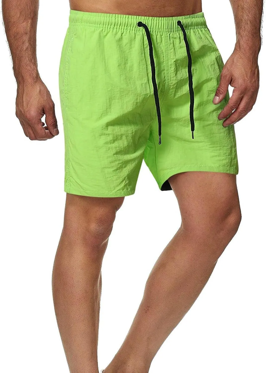 Cotton Shorts Men Lightweight Elastic Waist Board Pull On Bermuda Shorts Vacation Lounge Hippie Beach Summer Clothes