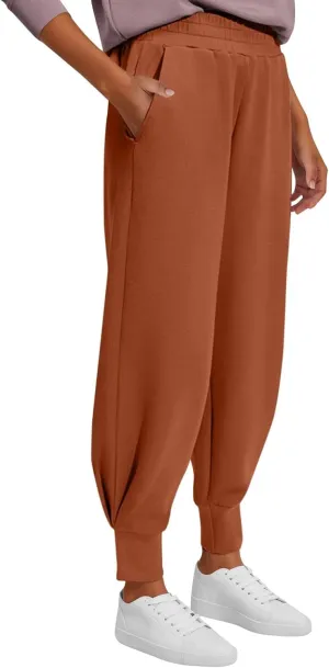 Fleece Lined Joggers Women Baggy Elastic Waist Jogger Sweatpants Warm Casual Athletic Golf Joggers with Pockets
