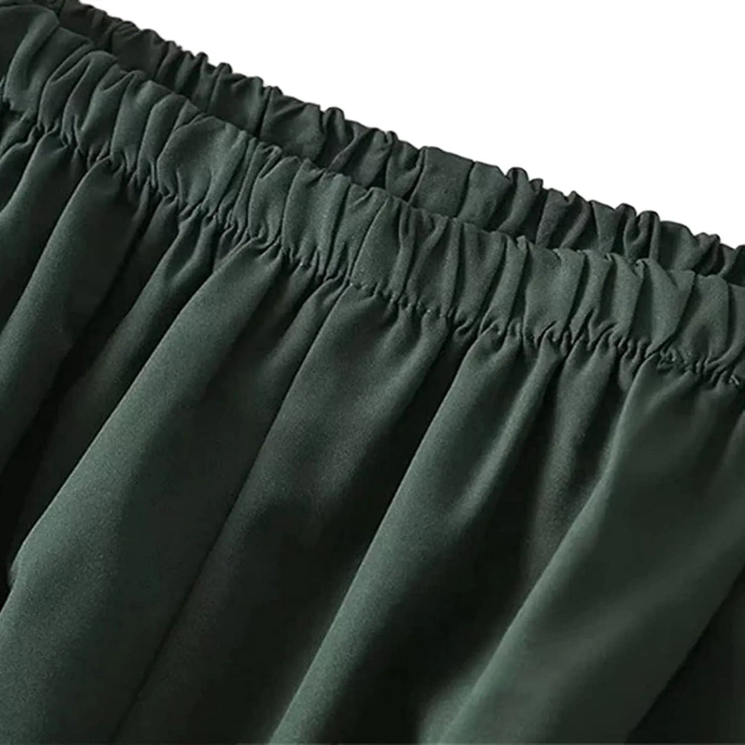 FOMOYUU Women Side Stripes Track Pants Elastic Waist Straight Leg Sweatpants Joggers Wide Leg Trousers with Pockets