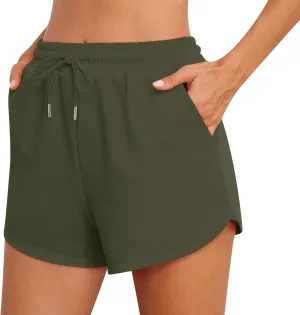 Jouica Womens Sweat Shorts with Pockets Cotton 2024 Trendy Shorts Drawstring Summer Workout Running Casual Lounge Shorts