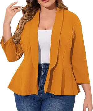 Ladies Blazers To Wear With Jeans Business Ladies Cardigan Crop Work Trendy Jackets Pluse Size Oversized Suit