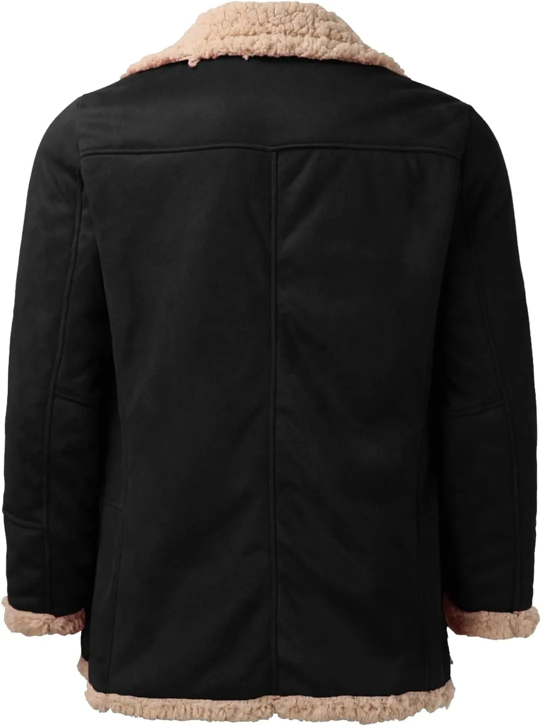 LCMTWX Men's Thick Thermal Winter Jacket Stand Collar Knitted Splice Sweater Coat Casual Cardigan Stylish Mens Puffer