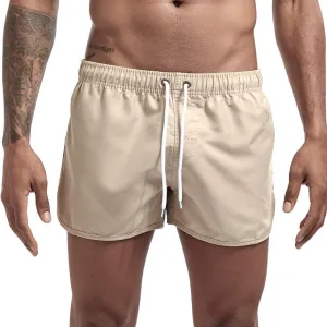 Mens 5 inch Inseam Workout Running Shorts Quick Dry Bodybuilding Athletic Bike Shorts Training Running Gym Short