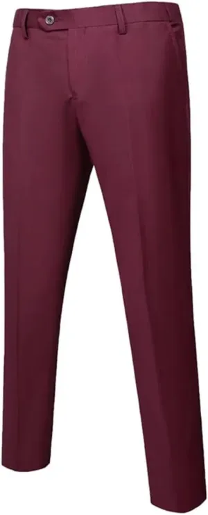 Mens Business Suit Pants Solid Office Formal Trousers Classic Style Suit Long Pants