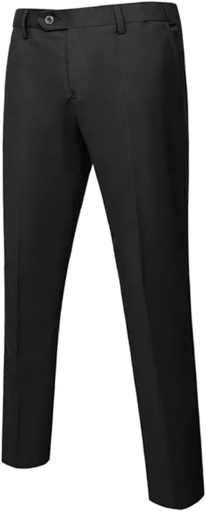 Mens Business Suit Pants Solid Office Formal Trousers Classic Style Suit Long Pants