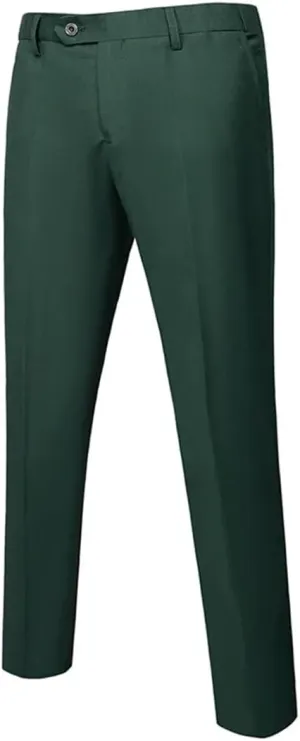 Mens Business Suit Pants Solid Office Formal Trousers Classic Style Suit Long Pants
