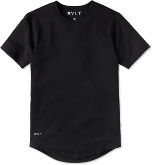 Mens Drop-Cut Men's T Shirt, Plain Tshirts for Men, Drop Cut Basic Crewneck Tee, Wrinkle Resistant, Stretch Fit