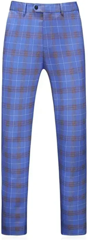 Men's Formal Business Office Suit Pants Groom Wedding Dress Trousers