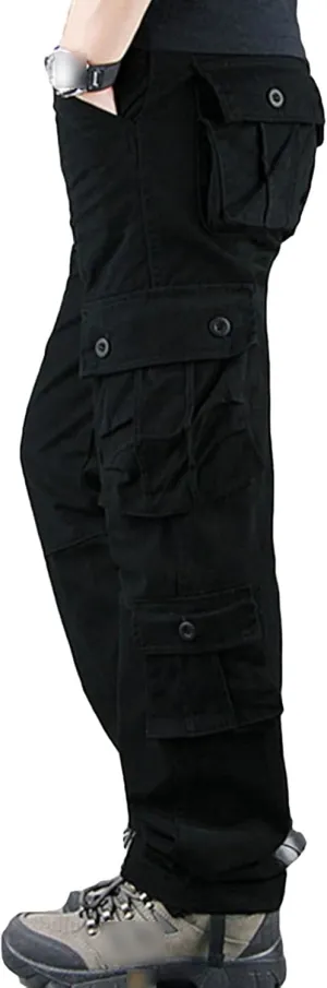 Men's Outdoor Military Cargo Trousers Lightweight Multi Pocket Hiking Pants Wild Army Combat Tactical Pant