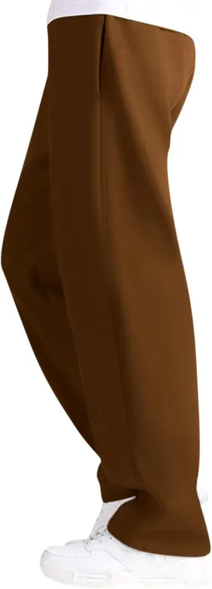 Mens Pants Casual Stretch Pants, Elastic Waist Tapered Trousers, Solid Color Lightweight Basic Comfy Pants with Pockets