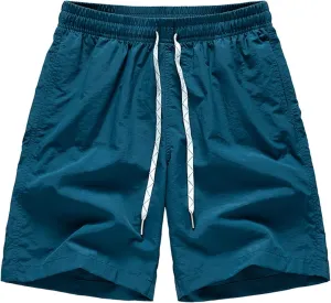 Men's Running Athletic Shorts Lightweight Elastic Waist Quick Dry Gym Workout Shorts Training Running Jogger with Pockets