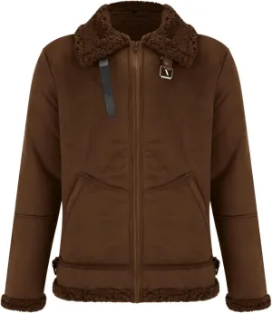 Mens Sherpa Jacket Fleece Lined Jacket Full Zip Winter Jackets Casual Military Bomber Jackets Fall Winter Warm Coats