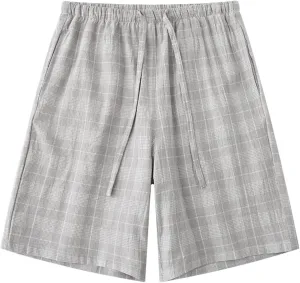 Men's Sleepwear Lounge Pajama Bottoms Sleep Shorts Cotton Shorts Drawstring & Pockets