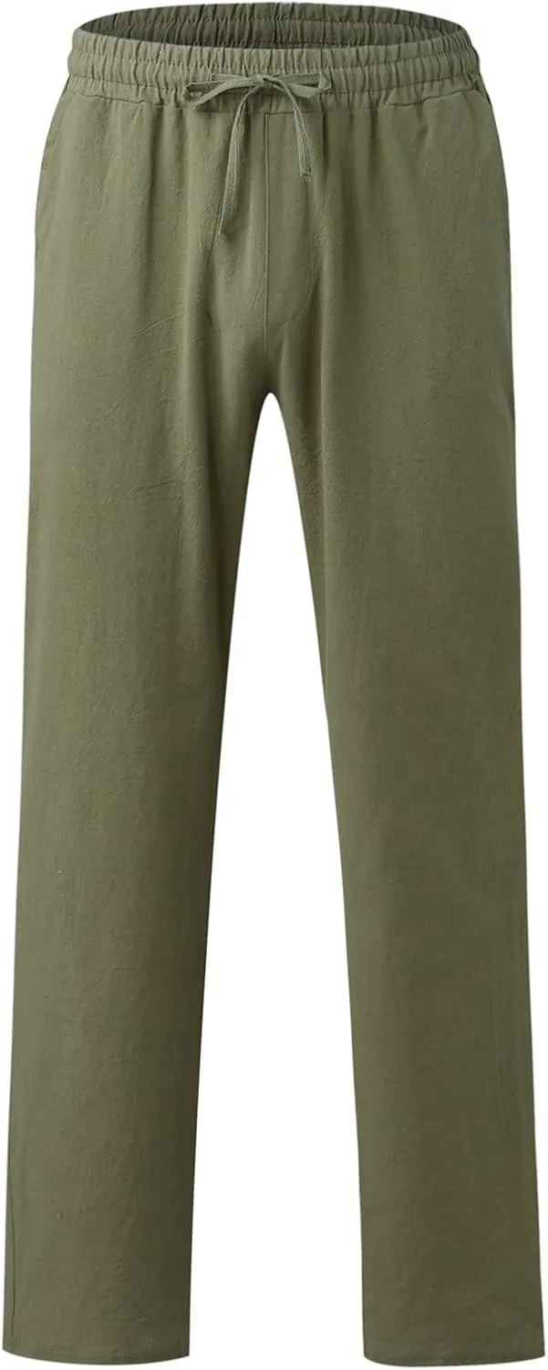 Mens Workout Cargo Sweatpants Men's Sweatpants Truck Fleece Lined with Elastic Waistband Fleeced Sweat Pants Trousers