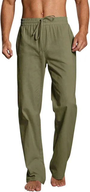 Mens Workout Cargo Sweatpants Men's Sweatpants Truck Fleece Lined with Elastic Waistband Fleeced Sweat Pants Trousers
