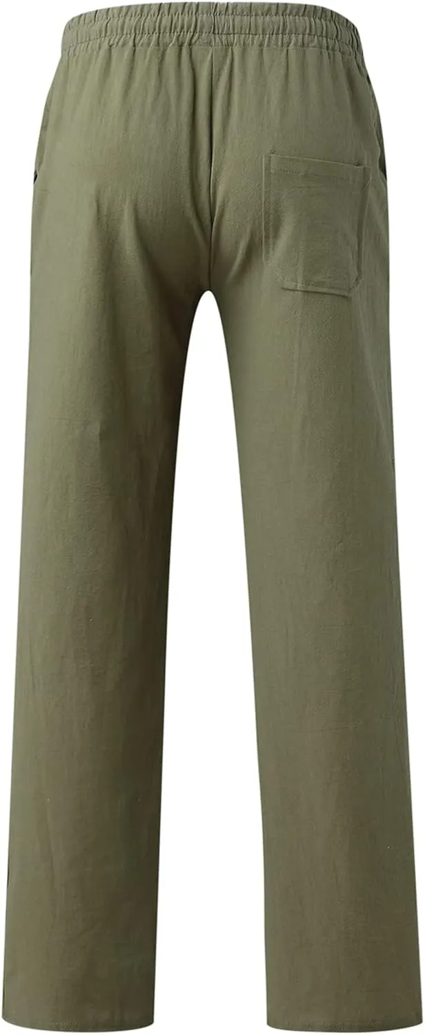 Mens Workout Cargo Sweatpants Men's Sweatpants Truck Fleece Lined with Elastic Waistband Fleeced Sweat Pants Trousers