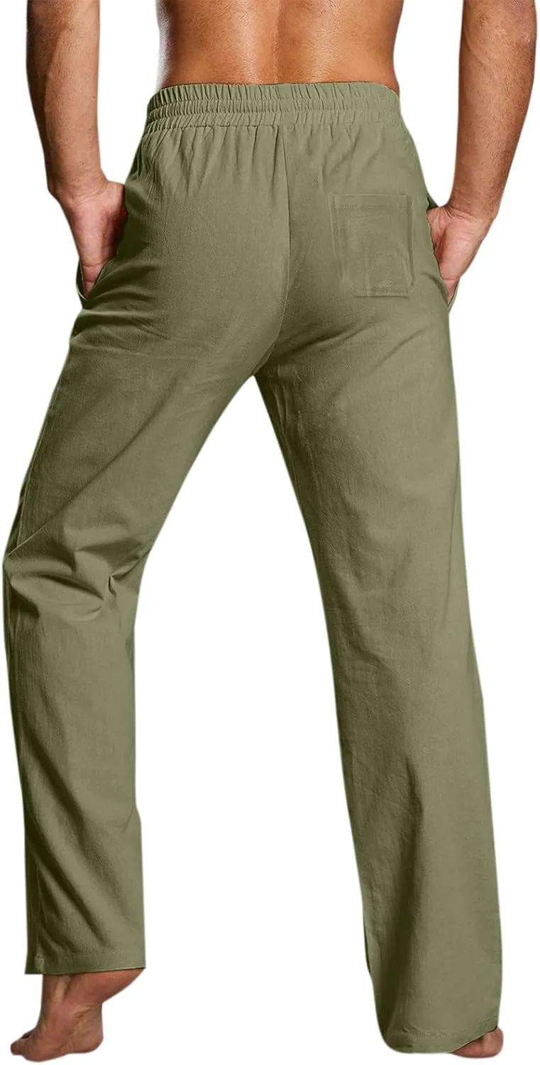 Mens Workout Cargo Sweatpants Men's Sweatpants Truck Fleece Lined with Elastic Waistband Fleeced Sweat Pants Trousers