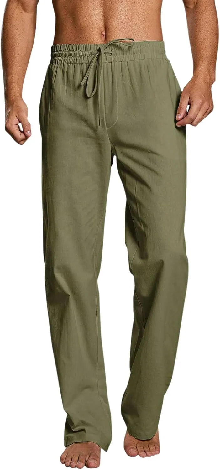 Mens Workout Cargo Sweatpants Men's Sweatpants Truck Fleece Lined with Elastic Waistband Fleeced Sweat Pants Trousers