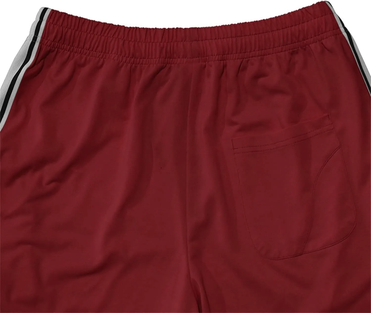 Open Bottom Sweatpants for Men Stripes Straight Leg Pants with Pockets Loose Fit Elastic Waist Drawstring Trousers