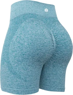 RUNNING GIRL Seamless Workout Gym Shorts for Women Scrunch Butt,High Waist Tummy Control Athletic Running Biker Shorts