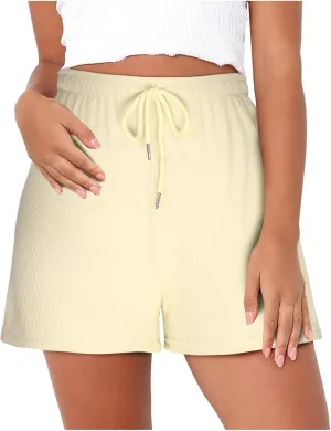 Running Shorts for Women Trendy Casual Loose Shorts Workout Gym Sports Shorts Elastic Drawstring High Waisted Shorts