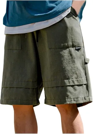 Shorts for Men Casual Classic Athletic Cotton Sweat Shorts with Drawstring Lounge Shorts Jogger Athletic Workout Gym Shorts