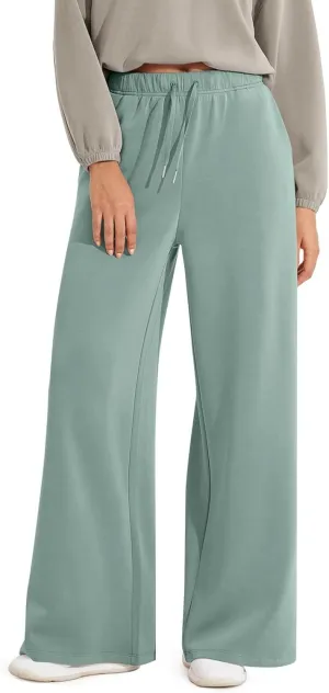 Sweat Pants for Womens Sweatpants Baggy Joggers Wide Leg High Waisted Straight Leg Pull on Jogger Pants with Pockets