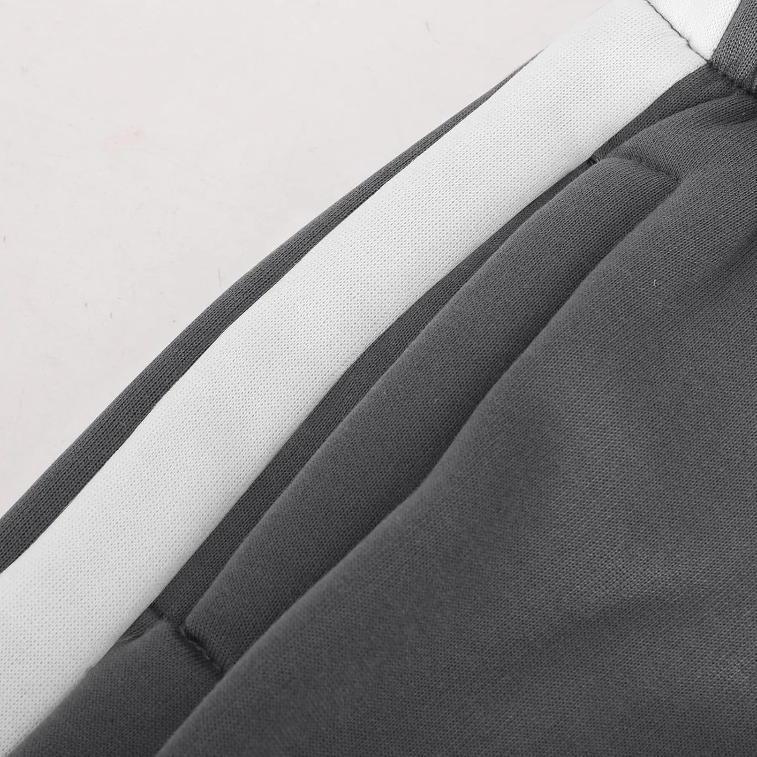 Sweatpants for Tall Men Causal Open Hem Stripes Tracksuit Pants Baggy Drawstring Wide Leg Joggers Trousers Streetwear