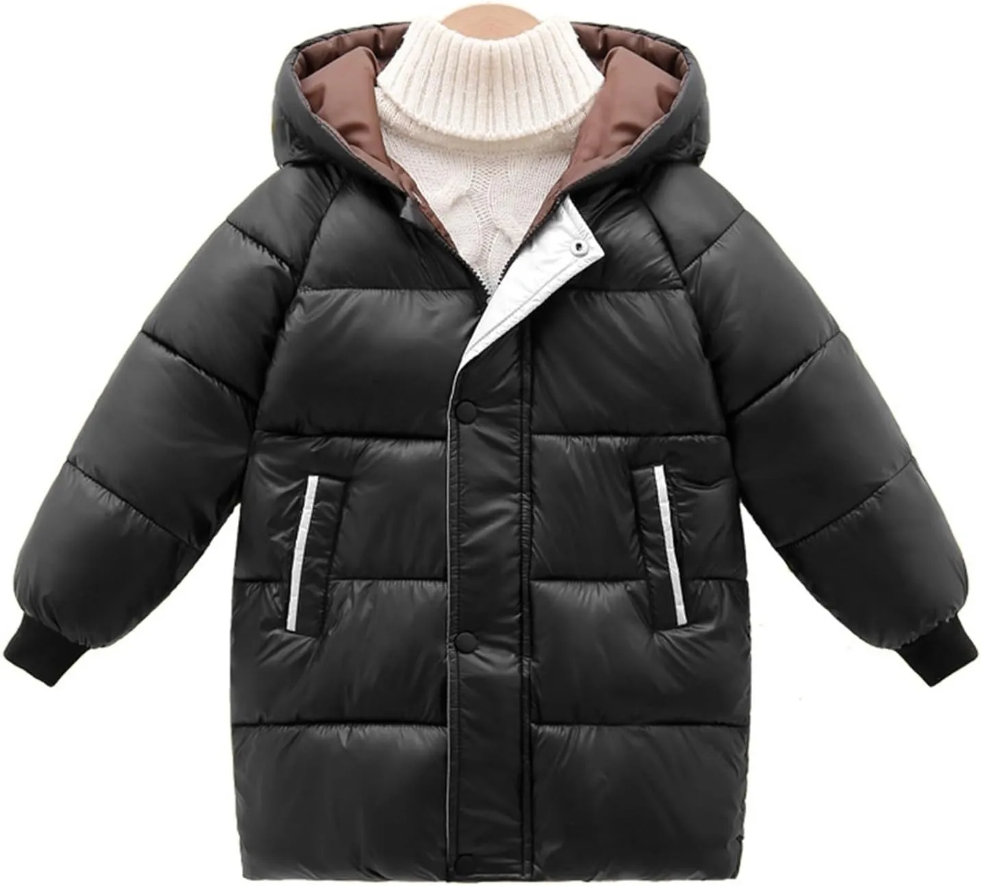 ToddlBy Toddler Kids Girl Boy Winter Coat Windproof Hooded Puffer Down Jacket Light Winter Jacket Lightweight