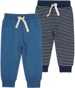 Toddler Baby Boys Girls Joggers Pants Cotton Soild Color Stripes Sweatpants with Drawstring 1-6T