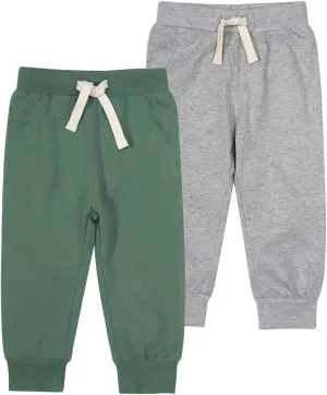 Toddler Baby Boys Girls Joggers Pants Cotton Soild Color Stripes Sweatpants with Drawstring 1-6T