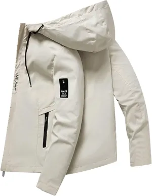 Winter Jackets for Men with Hood Full Zip Insulated Fleece Jacket Plus Size Lightwegiht Windproof Padded Coats with Pockets