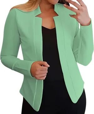 Womens Blazer Jackets 2024 Fall Fashion Open Front Cardigan Blazers Business Casual Long Sleeve Dressy Suit Work Coat