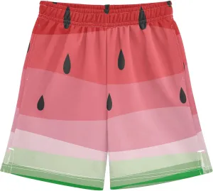 Youth Boys Cargo Shorts Lightweight Athletic Running Workout Shorts with Pockets